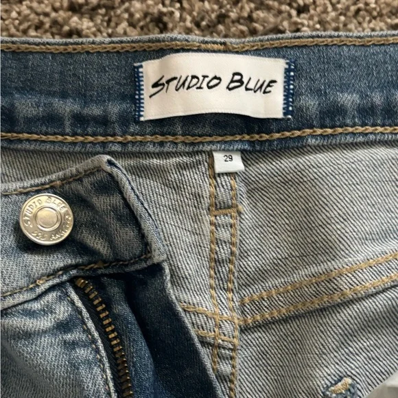 Studio Blue Women's Flare Jeans - Light Blue - Picture 1 of 4